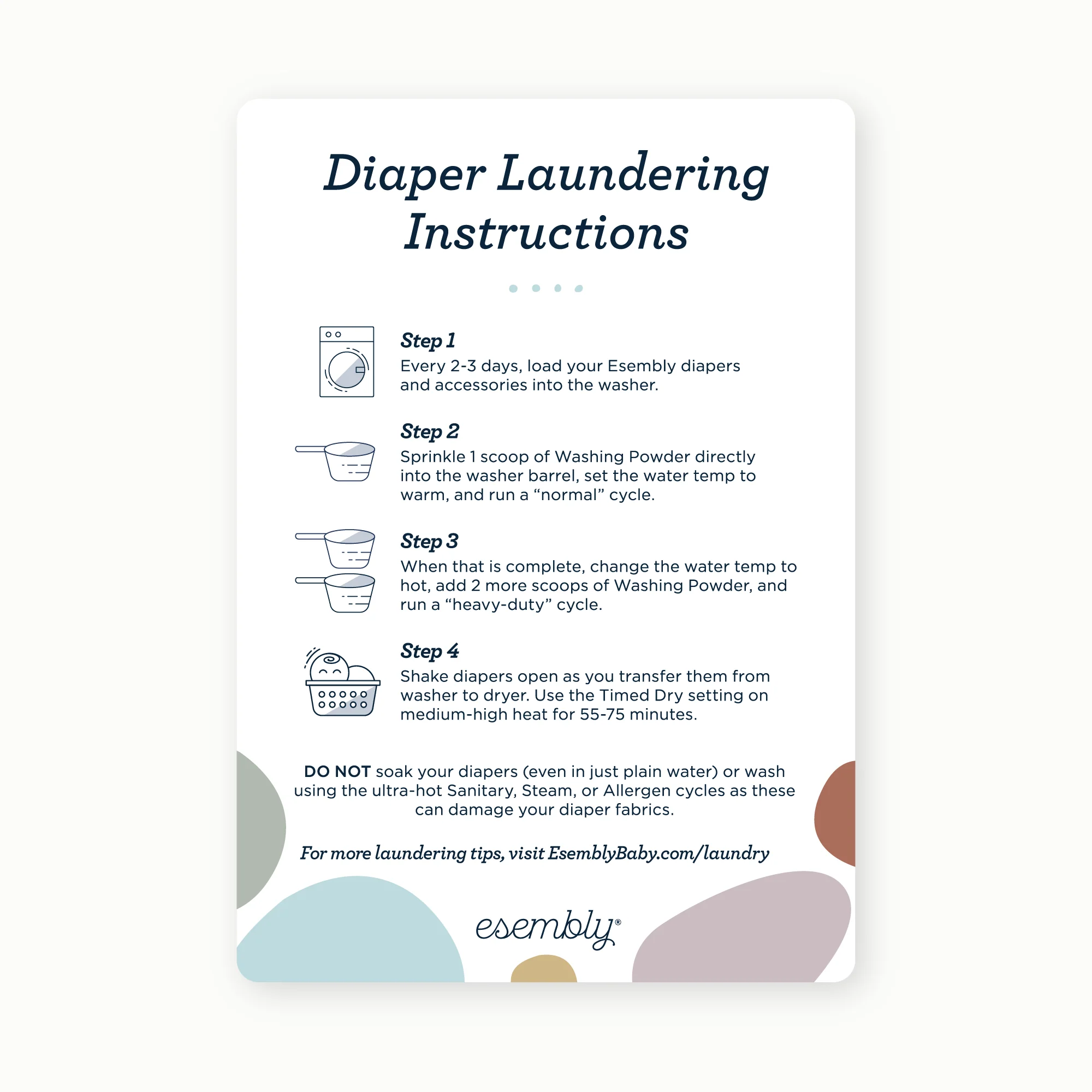 Cloth Diaper How To Guide + Laundry Magnet